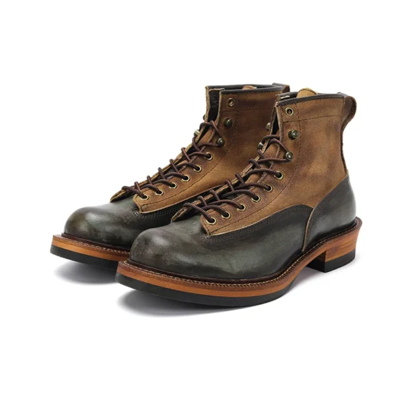 "Timeless Style: Handmade Vintage British Leather Boots for the Discerning Gentleman"