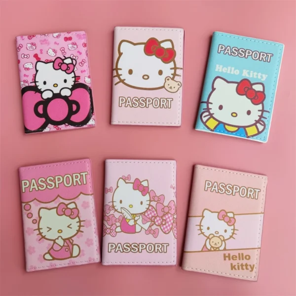 Charming Hello Kitty Passport Cover and Credit Card Holder: The Perfect Accessory for Travel and Everyday Use