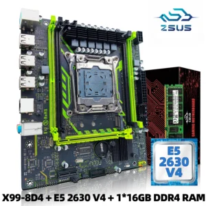 Ultimate PC Powerhouse: X99-8D4 ZSUS Motherboard Kit with Superior Performance and Versatility